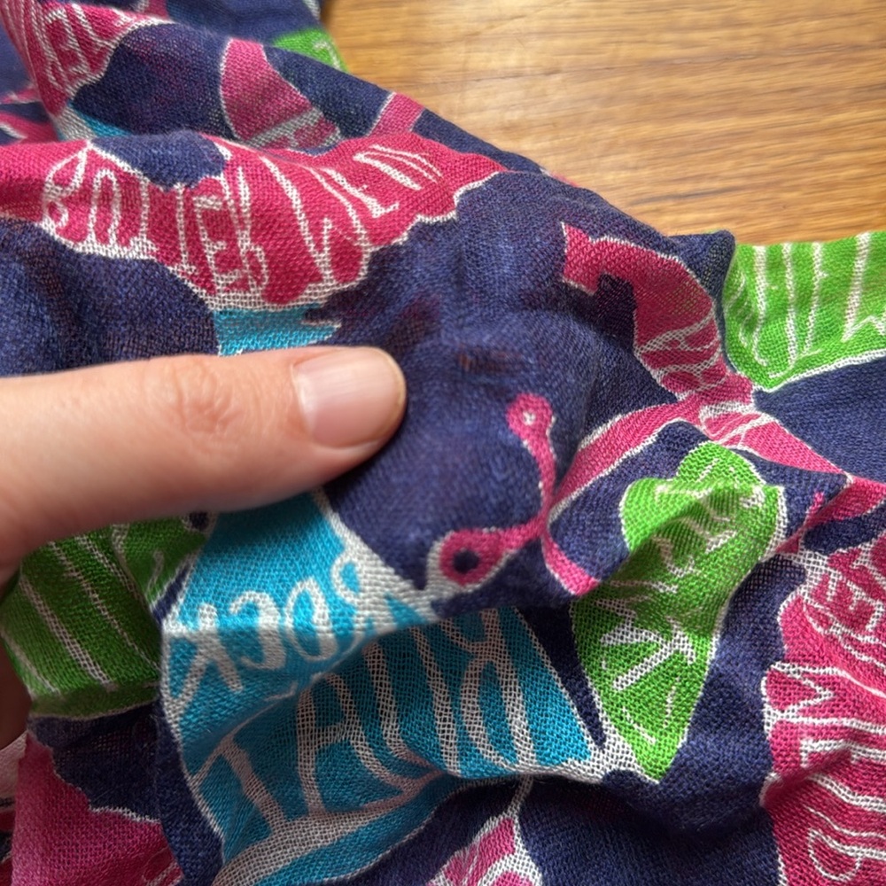GUC Lilly Pulitzer Rock My Boat Murfette Scarf IM - Picture 5 of 7